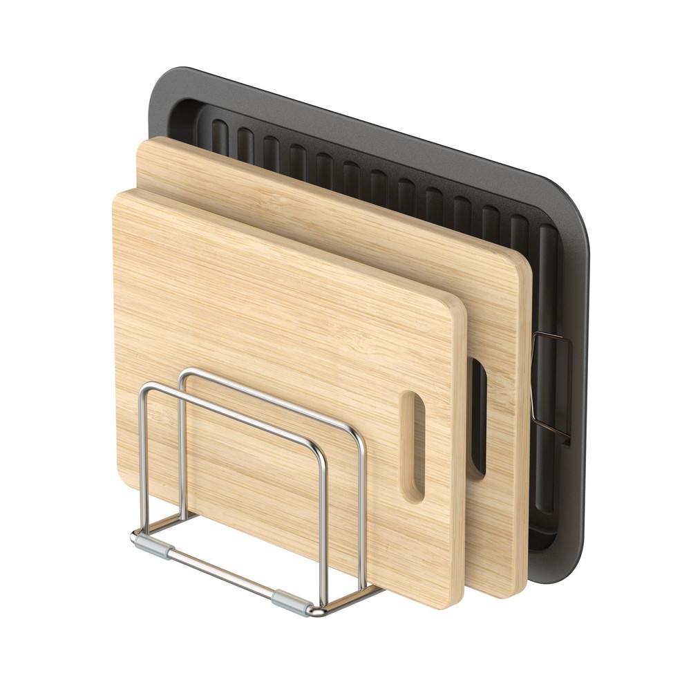 Cutting Board Holder Stand, Chopping Board Storage Rack, Cutting Board Organi...