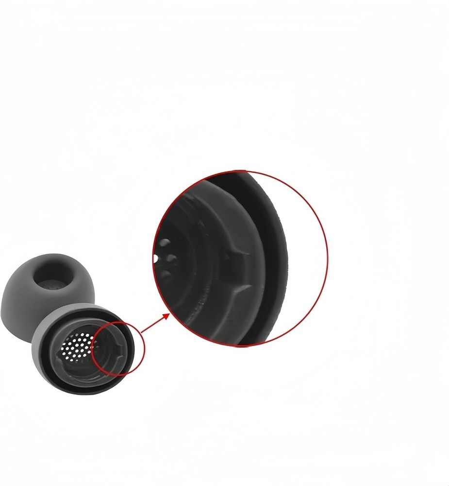Ear Tips for Galaxy Buds 3 Pro Eartips With galaxy buds3 pro ear tips Black