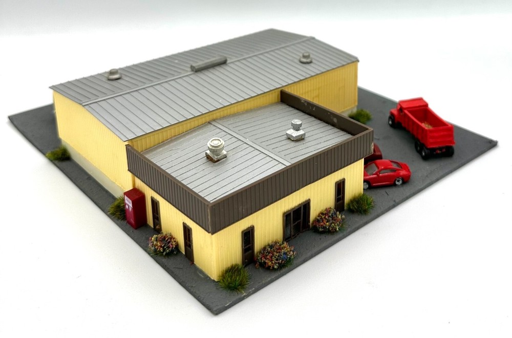 N Scale Custom, Industrial Warehouse Diorama