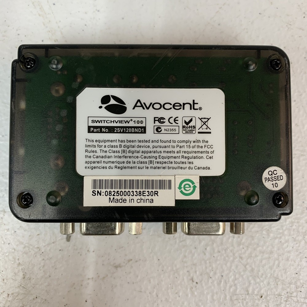 SWITCHVIEW® 100 (Part No. 2SV120BND1) - KVM Switch - Pre Owned