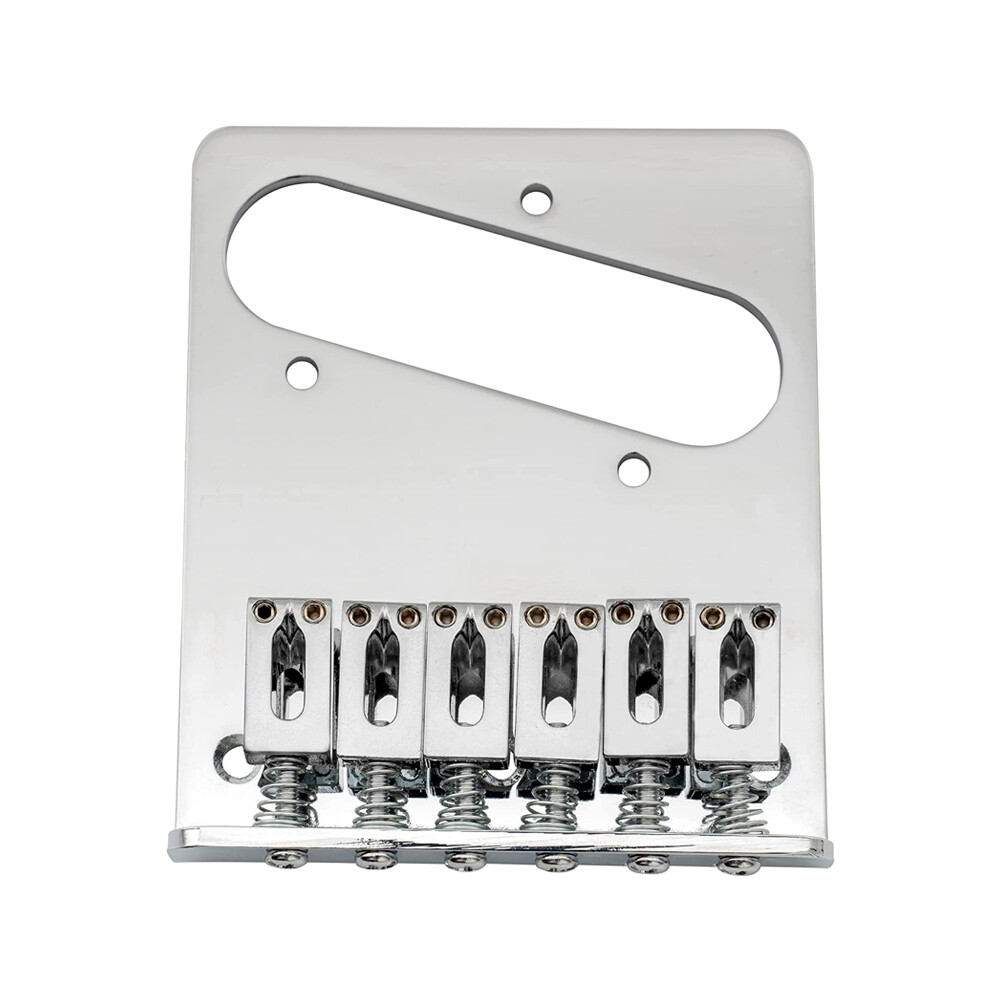 Adjustable 6 String Saddles Bridge Control Plate for Telecaster Tele TL Replace