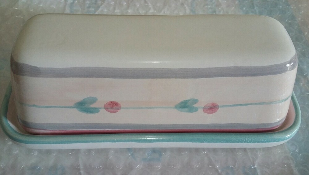 Brushworks butter dish in excellent condition.