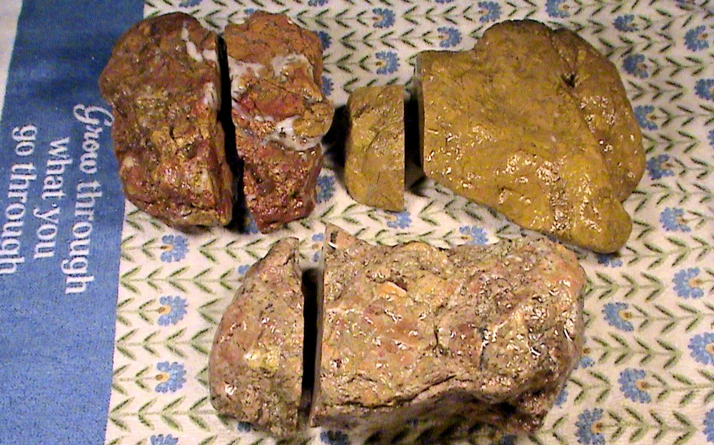 Mixed One-Cut Jasper Agate Lot, Solid Rough, Lapidary Rocks, 6 LBS, 0 OZ, #406
