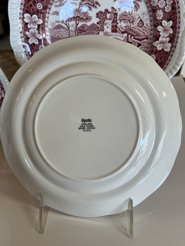 Spode Pink Tower 5-Piece Place Setting Bone China England