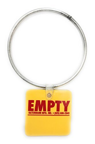 Cylinder Tank Status Tags - EMPTY or FULL with 3" Steel Ring