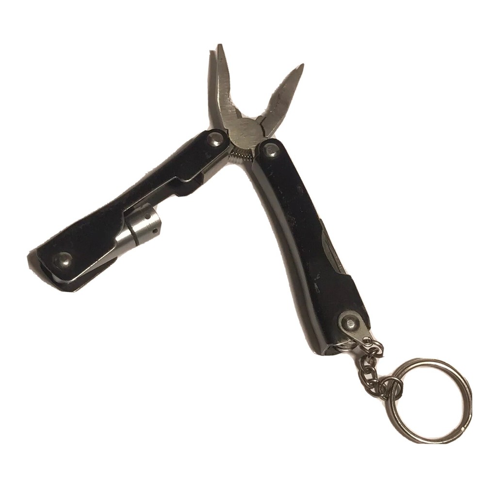 Multi-function Pocket Knife Saw LED Torch Pliers Bottle Opener Camping Gear Tool