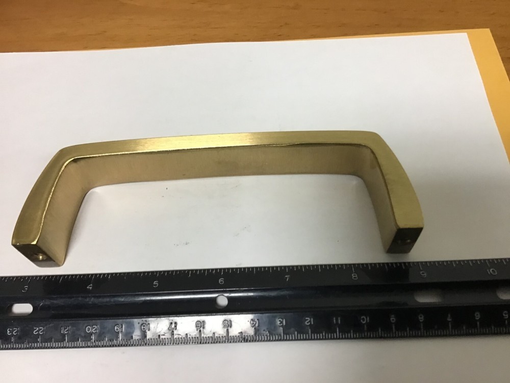 New Von Duprin Pull Handle, Part # 972466 / 972467, Brushed Brass