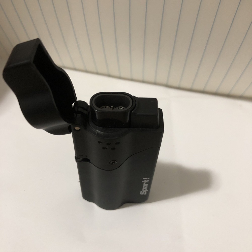 Spark! Double Jet Torch Lighter Cigar Windproof Flame Refillable Black, Plastic