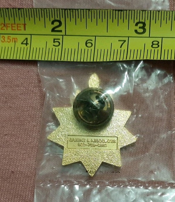 NASA Iridium 9th Launch Motorola Satellite Lapel Pin