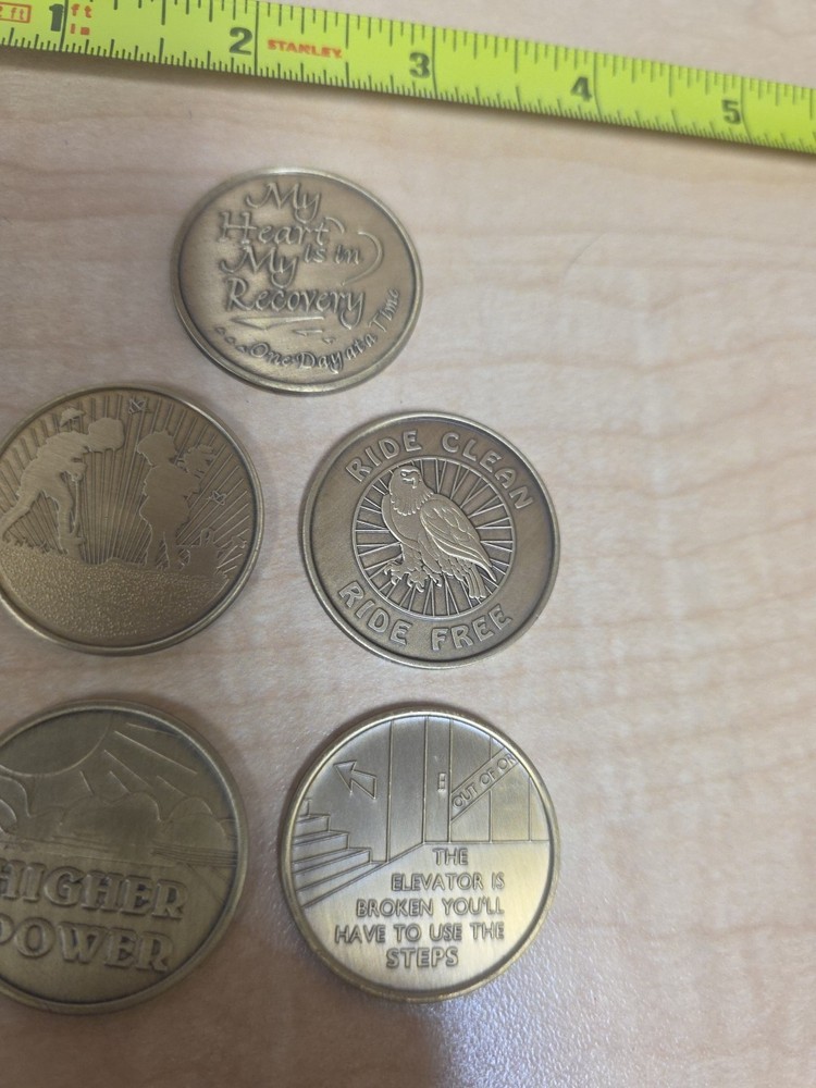 5 Sobriety Coins