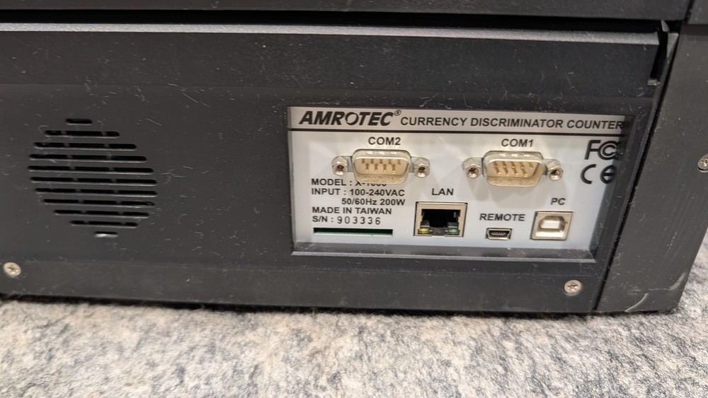 Amrotec X1000 Dollar Bill Counter - Power On