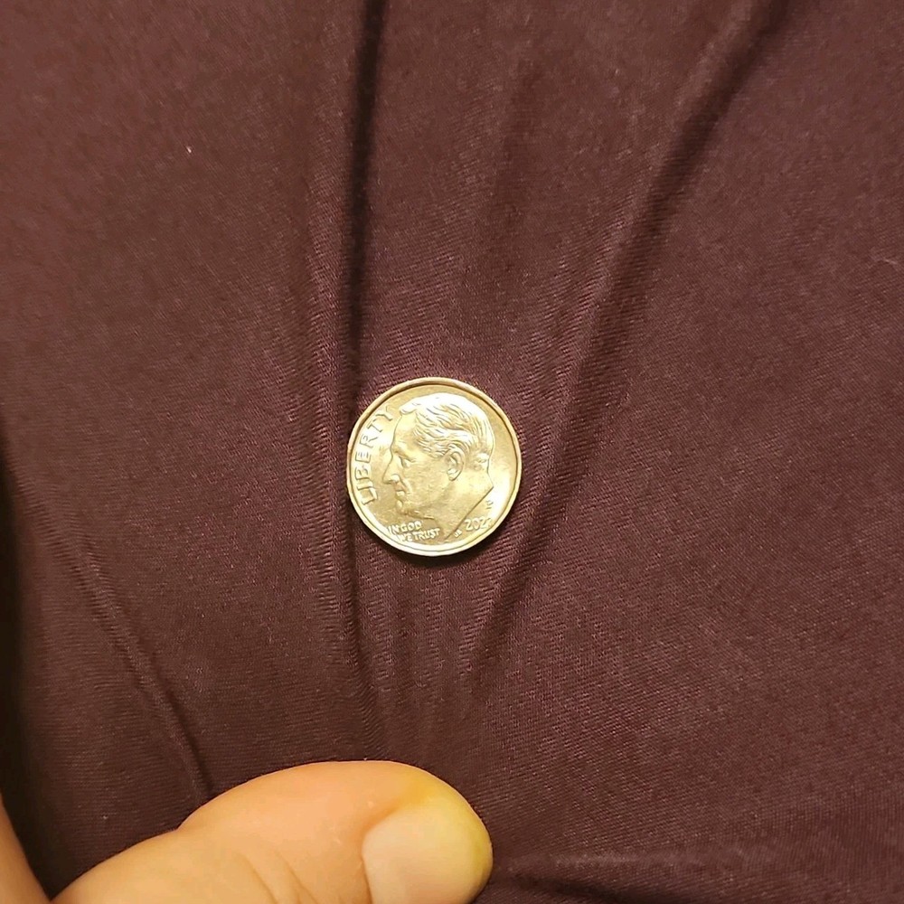 2022 P Roosevelt Dime, Blank Rim Mint Error