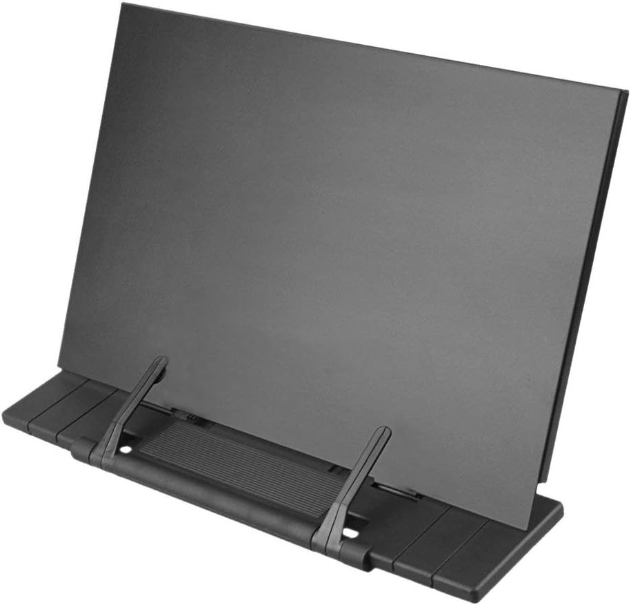 Elegant Desktop Document Holder with 7 Adjustable Positions - Compact & Black