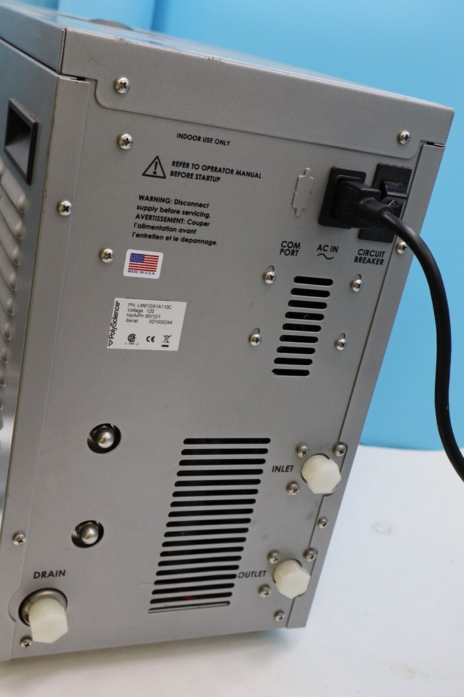 PolyScience LM6 Chiller. Has power, makes sounds. not fully tested.