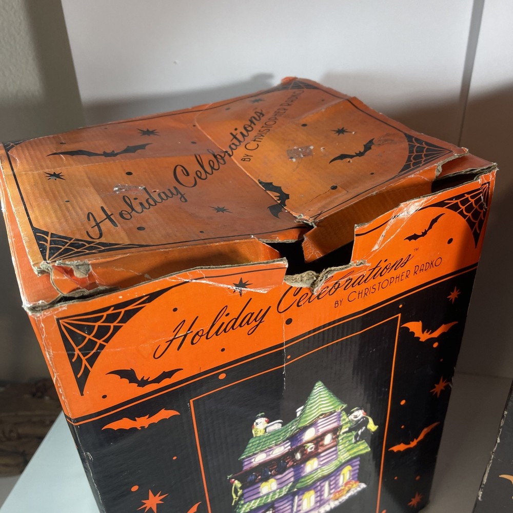 2 Halloween Holiday Celebrations ~ Ghost Manor & Witch Manor Christopher Radko