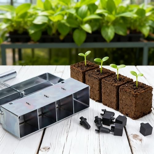 24 Pcs Soil Block Maker Seed Pins, 3 Types Soil Blocker Seed Hole Maker, Seed