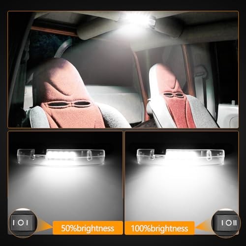 UTV Dome Light, Roll Bar Mount for UTV Interior Lights Battery Powered White