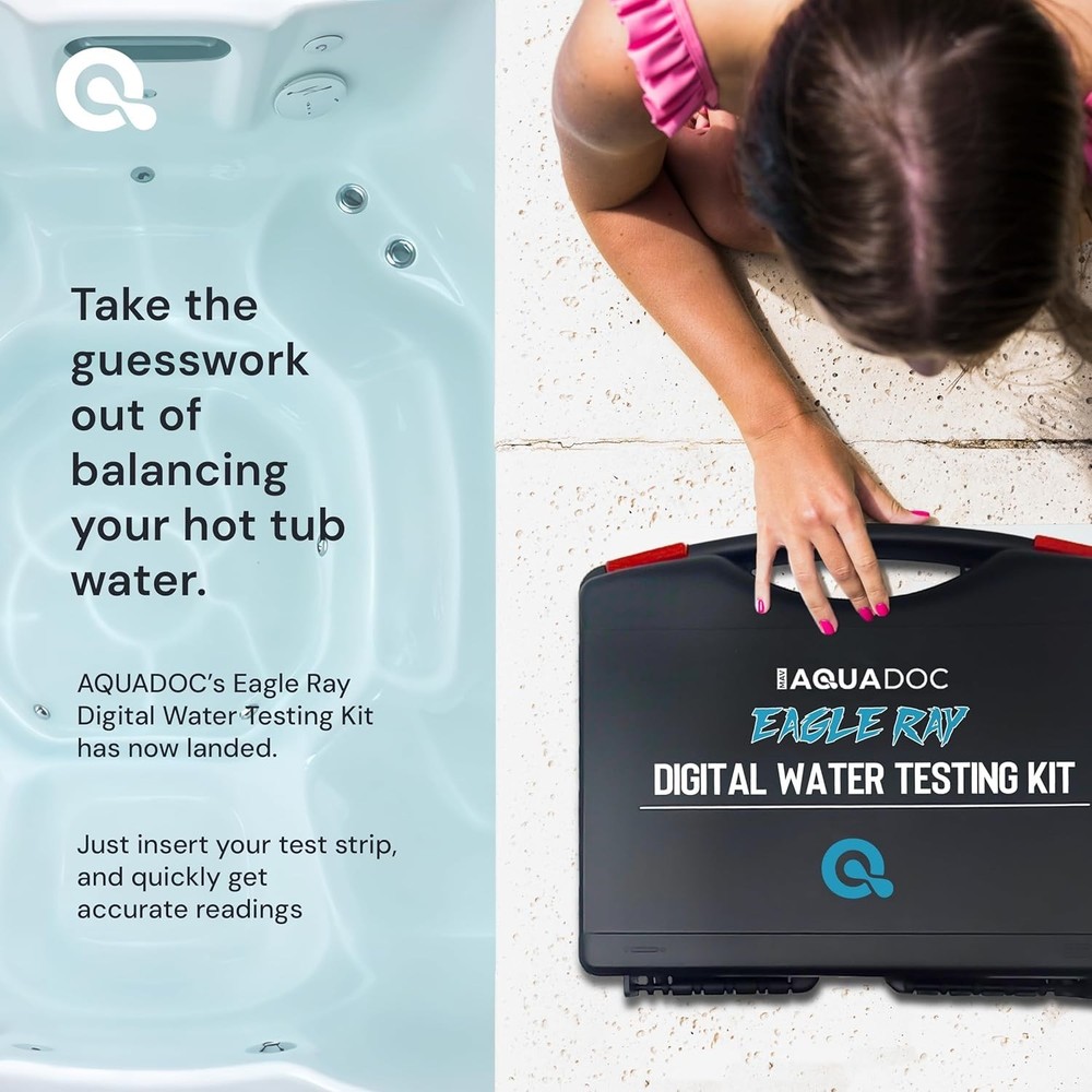 Eagle Ray Digital Spa Water Kit - Accurate Testing for Hot Tubs & Pools