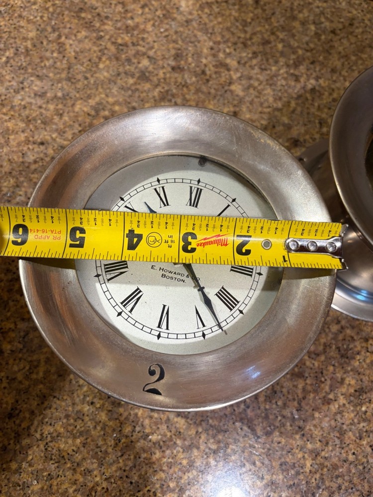 E HOWARD & Co Ships Clock w/Barometer