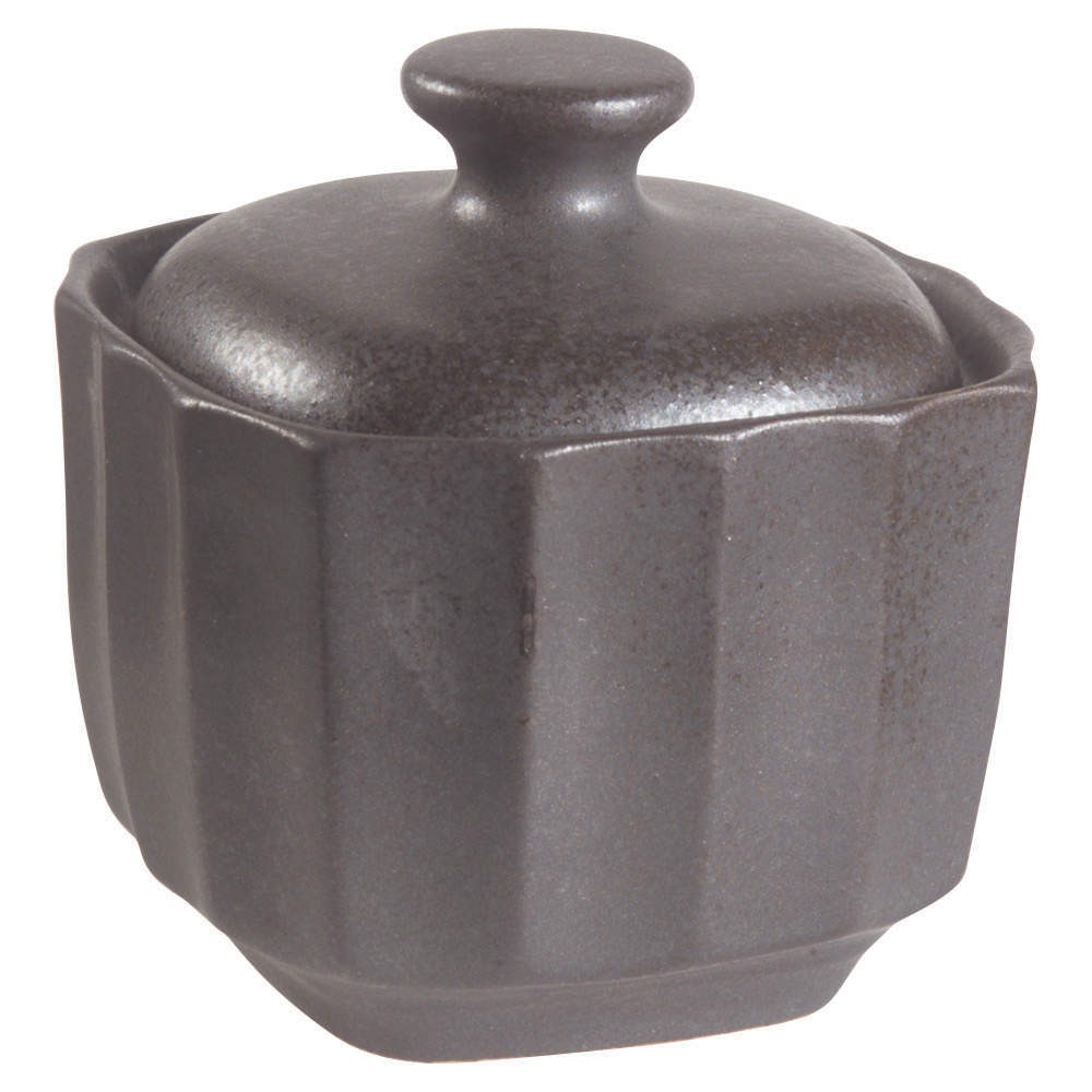 Sango Contrast Charcoal Sugar Bowl 6983053