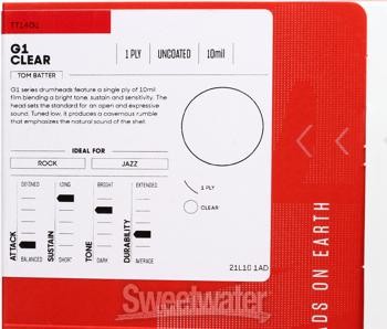 Evans G1 Clear Drumhead - 14"