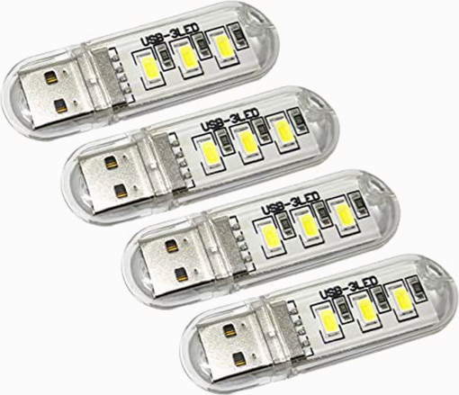 Mini Portable USB LED Light Bright Reading Book U Disk Lamp for PC Laptop