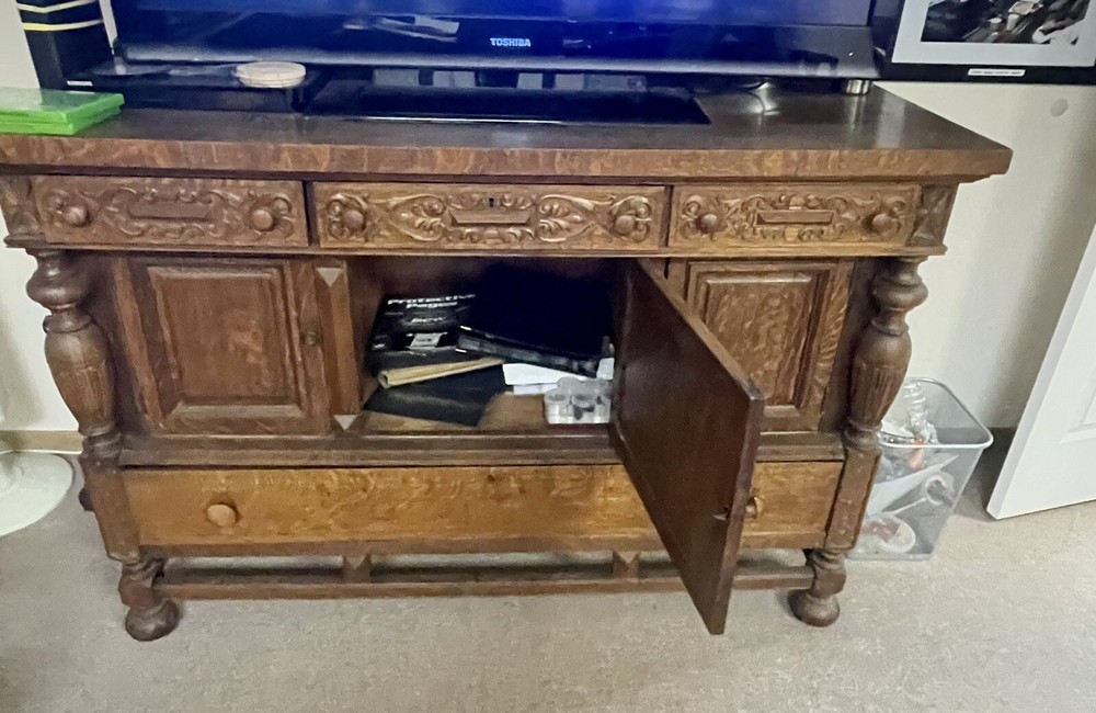 Antique Server / Buffet / Sideboard LOCAL PICK UP ONLY