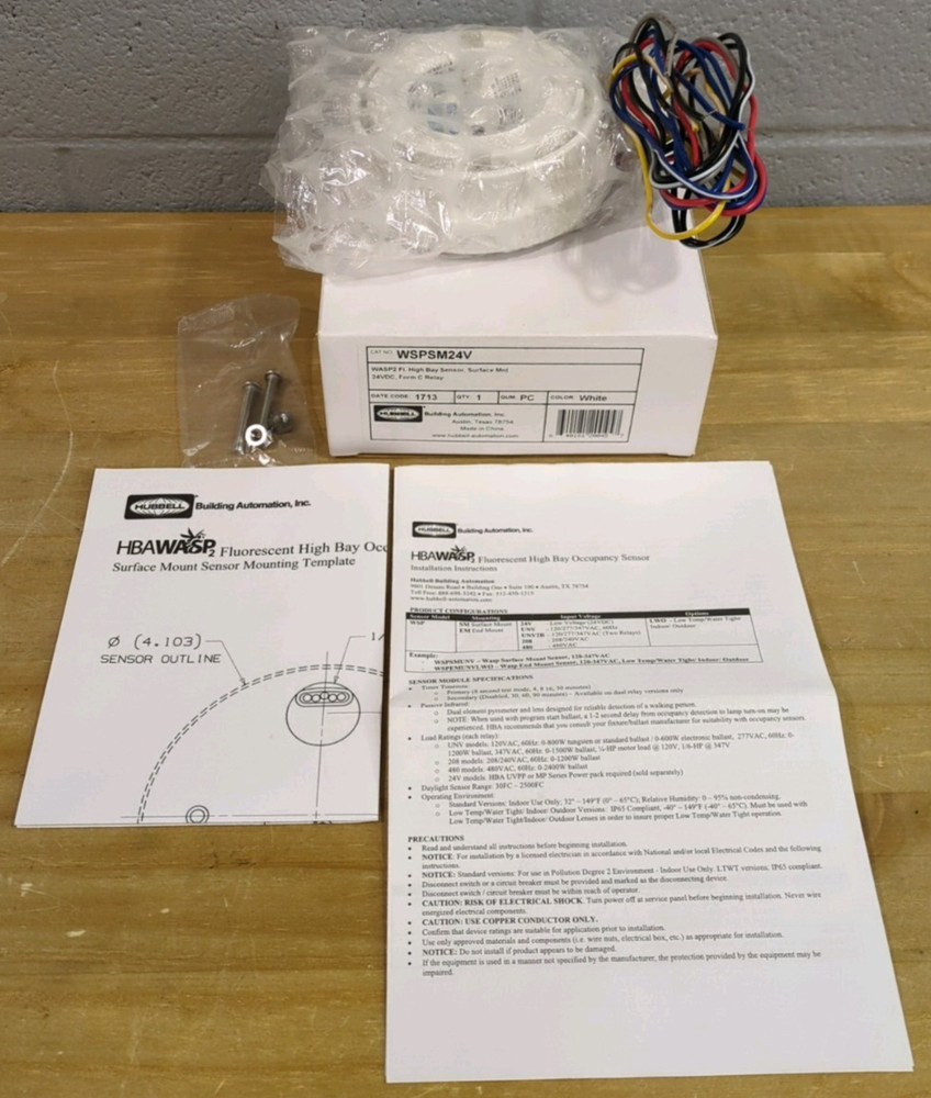 Hubbell Surface Mount High Bay PIR Occupancy Sensor +LENS SEE DESCRIPTION