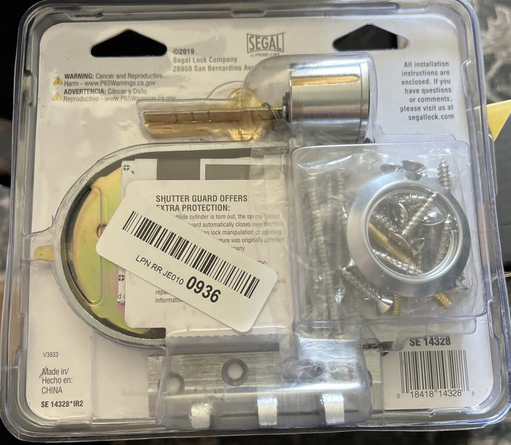 Segal Maximum Security Slamlock Silver SE 14328