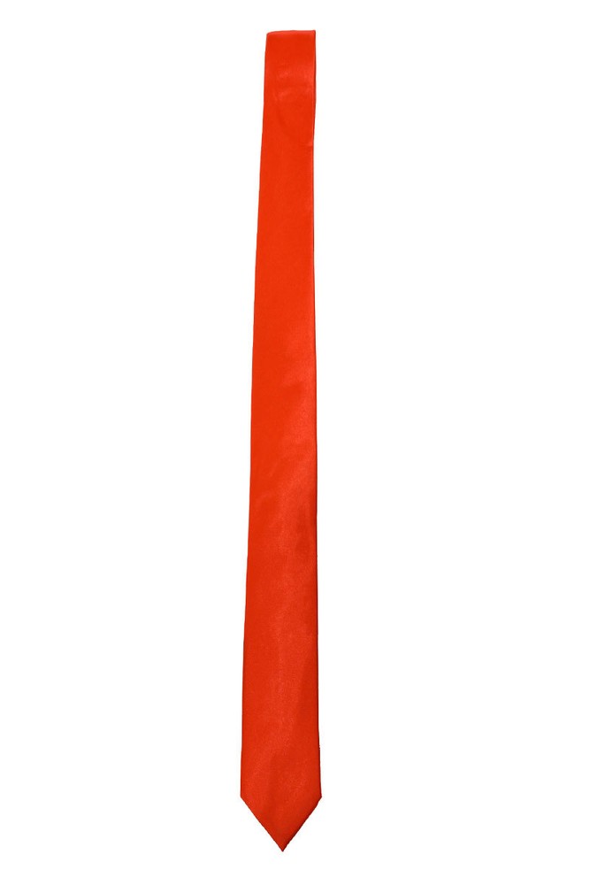 Men's solid color narrow tie width 2 1/2 inches