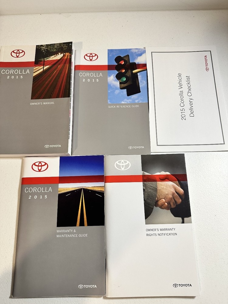 2015 Toyota Corolla Owner's Manual Set