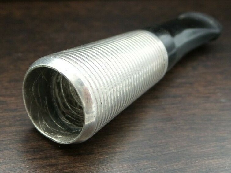 Antique German Sterling Silver & Black Bakelite Cigarette Tip