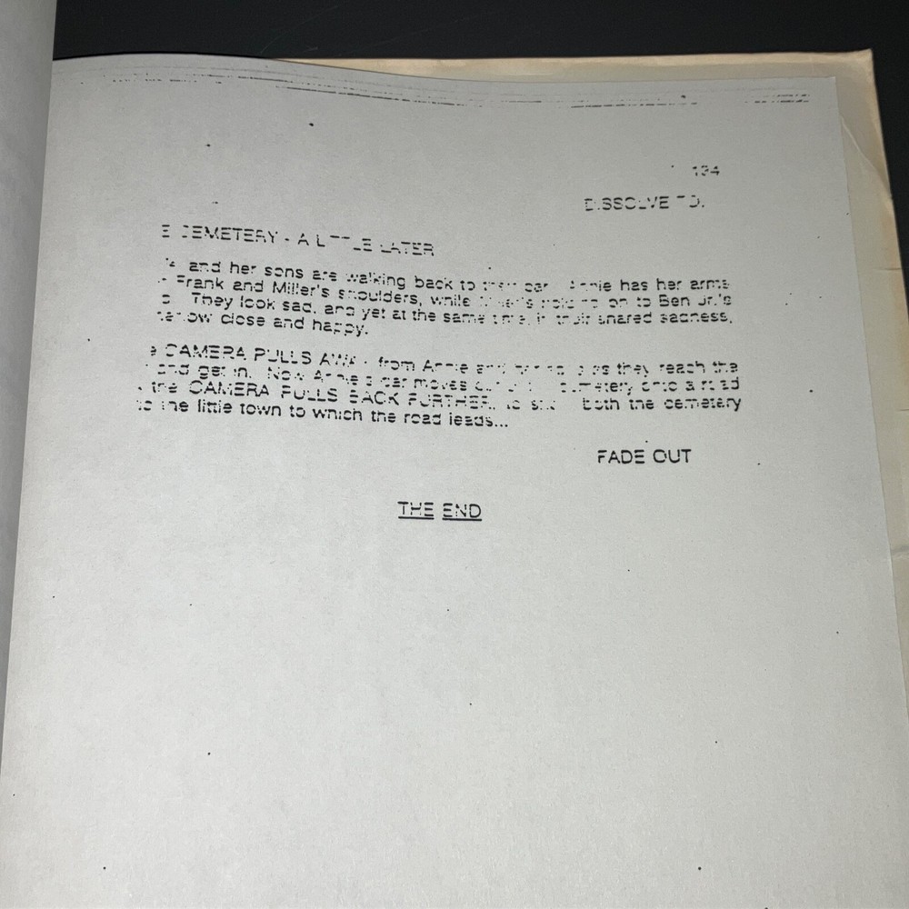 THE GIFT (2000) Sam Raimi / B.B. Thorton Horror Script CAA Agency Xerox + COA!