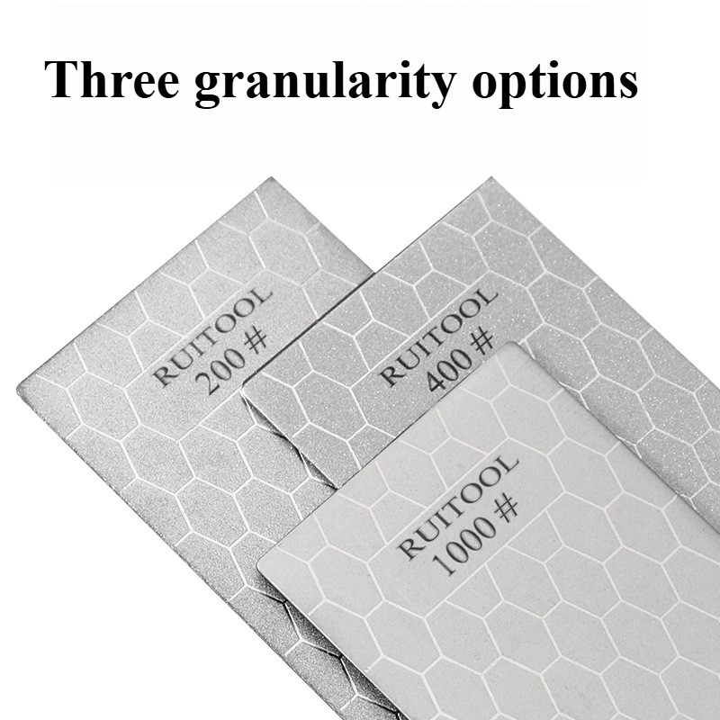 3Pcs Home Use Honeycomb Emery Abrasive Blades Rectangular Design Polishing
