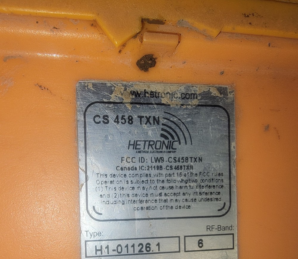 Altec HETRONIC CS 458 Remote Control
