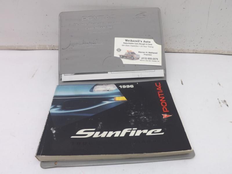 SUNFIRE   1996 Owners Manual 101395