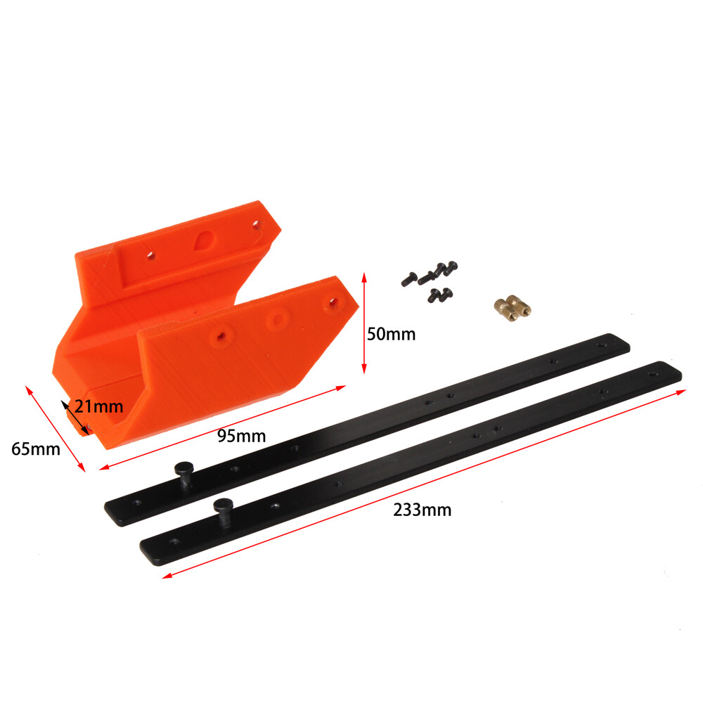 Worker Mod Pump Kits 3D printed Orange for Delta Trooper Modify Toy
