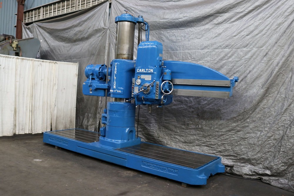 6' X 17" CARLTON RADIAL DRILL: YODER #71032