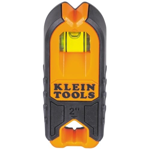 Klein Tools MSF100 Magnetic Stud Finder and Level, Compact, Single, Orange