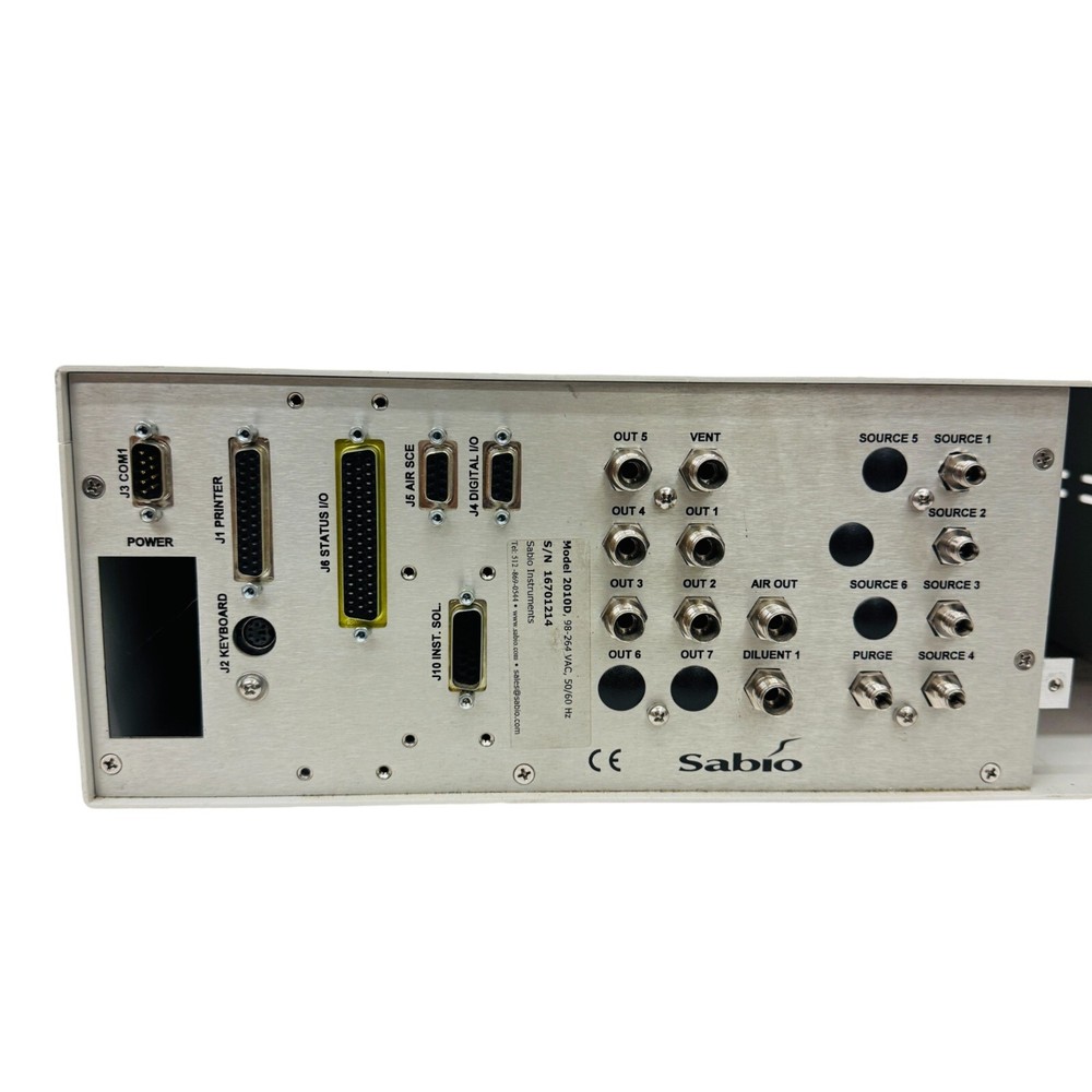 Sabio Instruments Model 2010D Gas Dilution Calibrator 2010