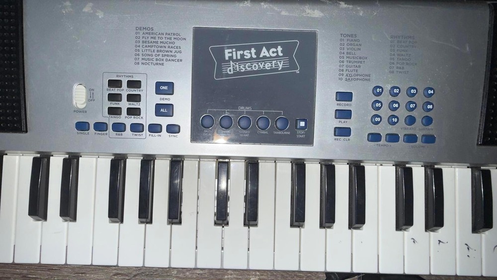 First Act Discovery Electronic Keyboard with Power Adapter