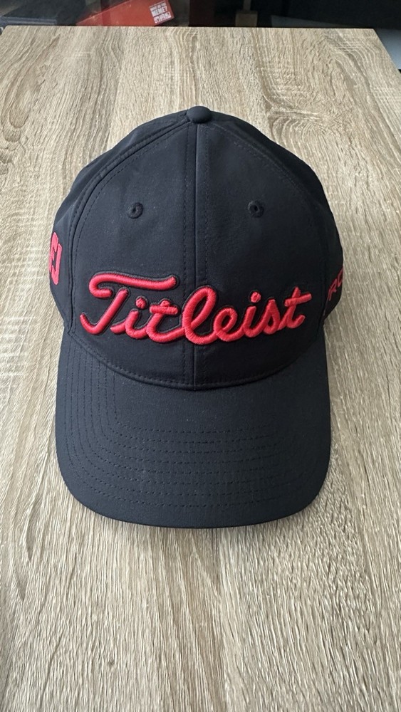 Titleist Black And Red Hat