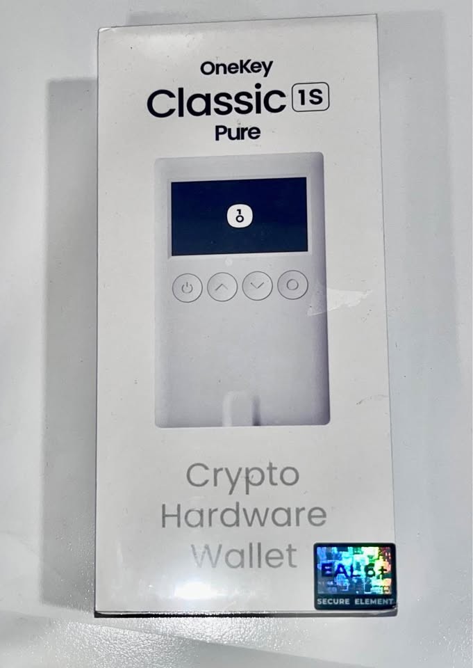 OneKey Classic 1S Pure Crypto Hardware Wallet