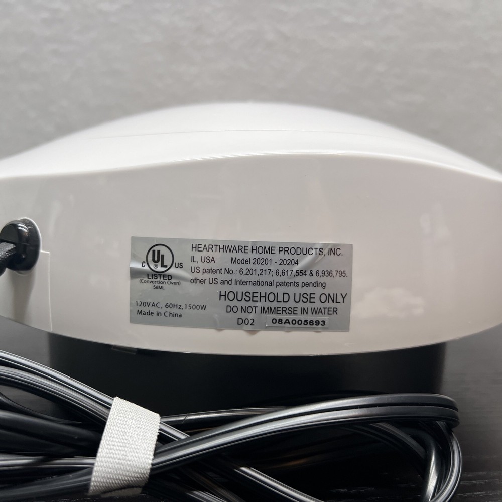 Hearthware NuWave 20201-20204 Motor Top Power Head Replacement Analog Red White