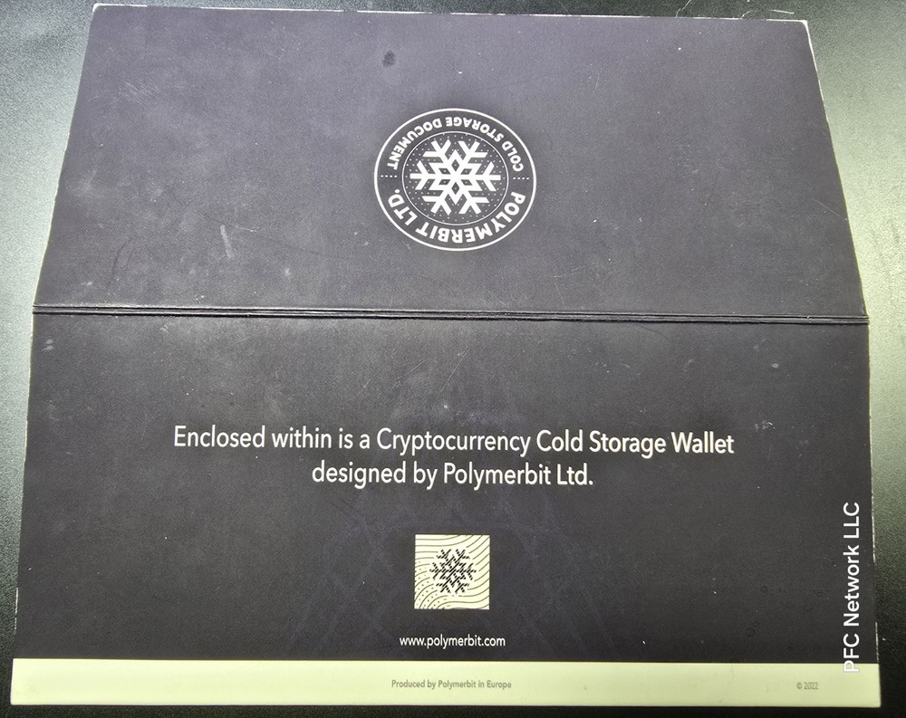 2022 Polymerbit Note Crypto Valley Note Unfunded PCGS 68 PPQ