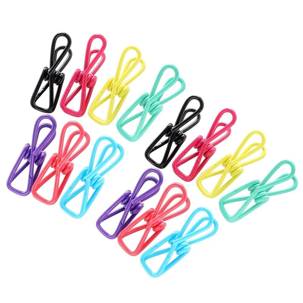 40 Pcs Multi-function Clothing Clips for Hanging Clothespin Windproof