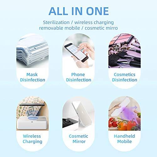 CarbonKlean UVKlear - UVC Sterilization Kit with Wireless Charger, Removable