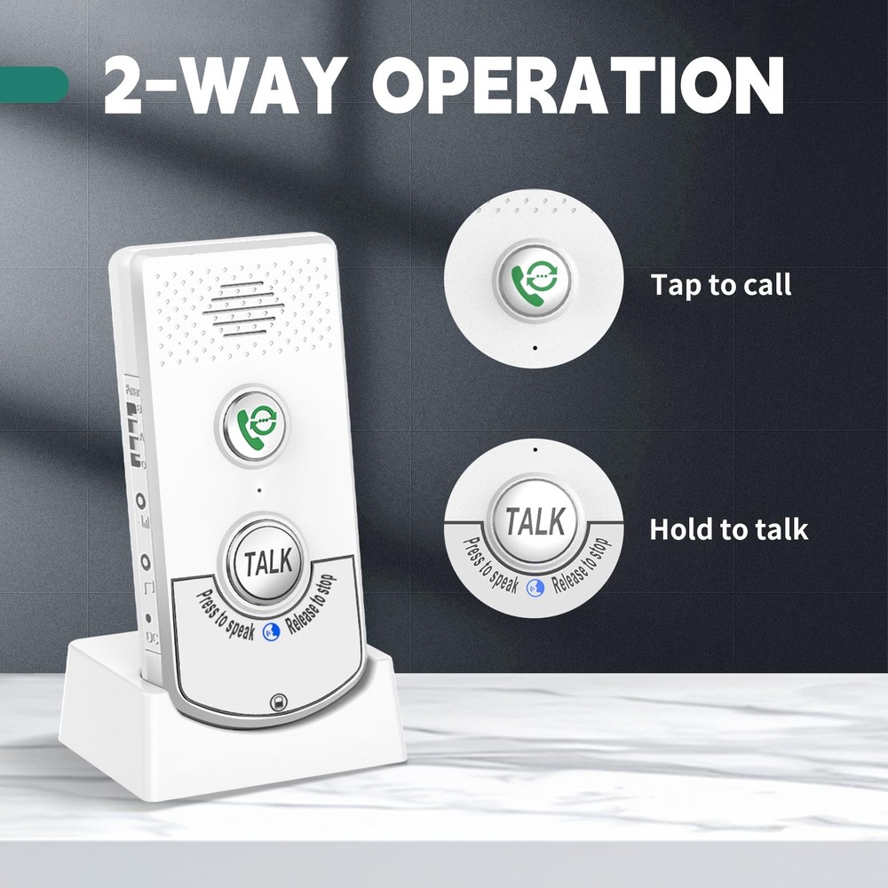 2 Way Voice Intercom, Long Range Wireless Intercomunicador Home...