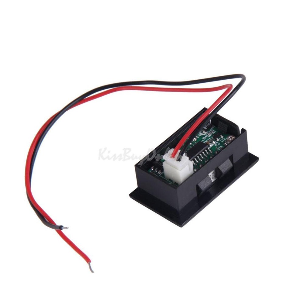 VOLTMETER - Snap in with beauty ring - GREEN