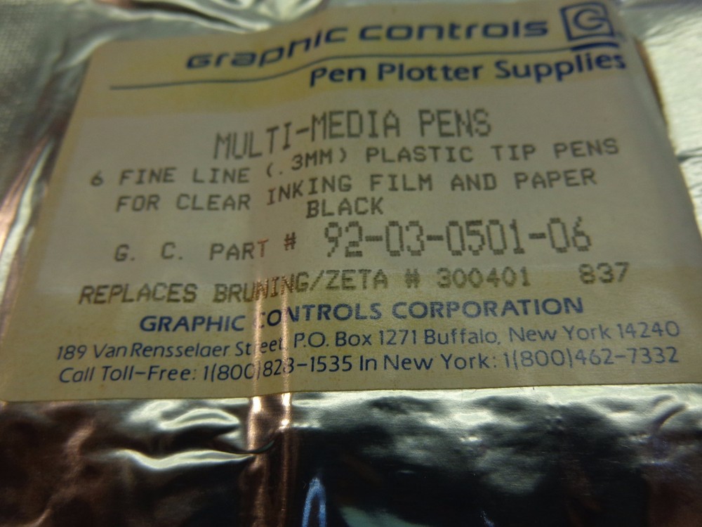 Graphic Controls 92-03-0501-06 Multi-media Pens